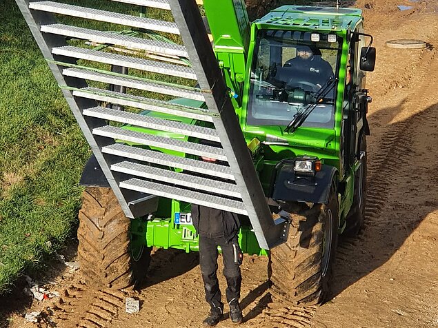 Hubarbeiten mit Merlo